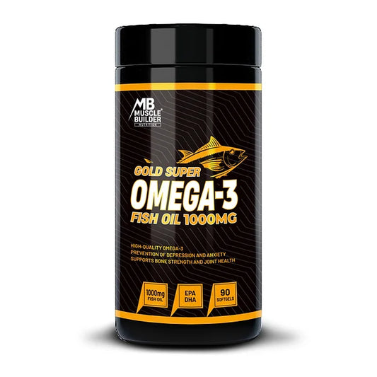 Muscle Builder Gold Super Omega 3 Fish Oil 1000 mg 90 Softgels